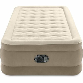 Intex 64426ND Ultra Plush Twin Luchtbed + Ingebouwde Pomp 191x99x46 cm Beige