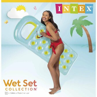 Intex 59895 Suntanner Pocket Lounge Luchtbed Verschillende Kleuren