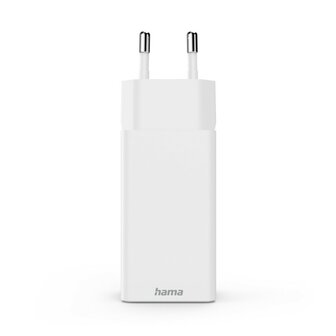 Hama Snellader 2x USB-C PD 1x USB-A QC Mini-oplader 65W Wit