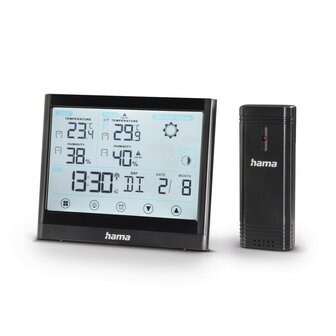 Hama Weerstation Full Touch Zwart