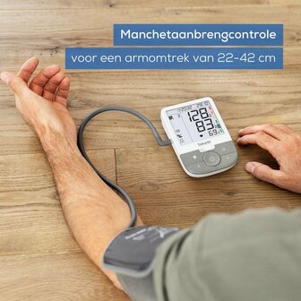 Beurer BM53 Bloeddrukmeter met AFIB Detectie Wit/Grijs