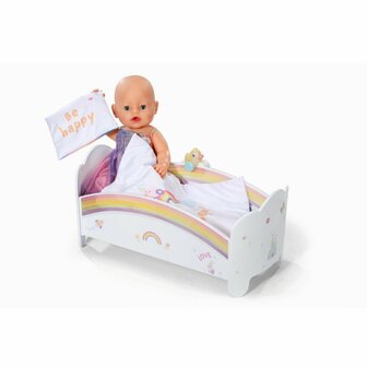 Baby Born Regenboog Bed + Licht en Geluid Wit