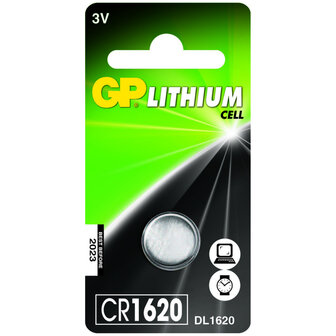 GP Batteries Knoopcel CR1620 Lituim 3V