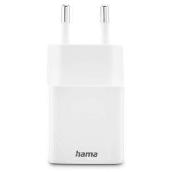 Hama Snellader 1x USB-C PD 1x USB-A QC Mini-oplader 20 W Wit