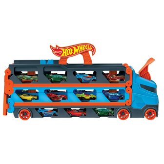 Hot Wheels Speedway Hauler + 3 Auto&#039;s