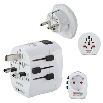 Hama Wereldreisadapter-set World Travel Pro Light USB 3-polig 2x USB