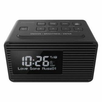 Panasonic RC-D8EG-K DAB+ Wekkerradio Zwart