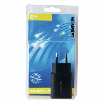 Scanpart GSM Lader USB-A en USB-C 25W Zwart