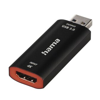 Hama Video-opname-stick USB-stekker.- HDMI&trade;-aansluiting 4K