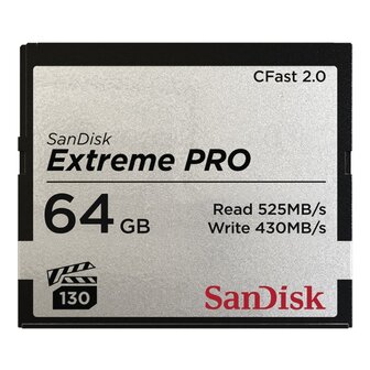 Sandisk Extreme Pro CFAST 2.0 64GB 525MB/s VPG130