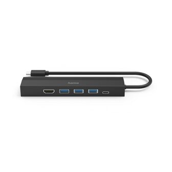 Hama USB-C-hub Multiport 6-poorts 3x USB-A USB-C HDMI&trade; LAN/ethernet