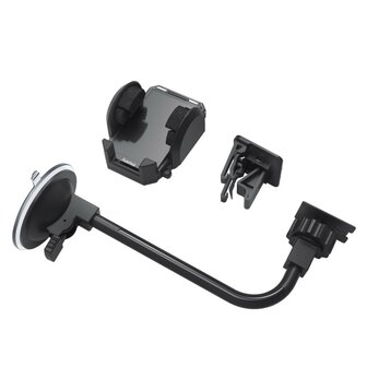 Hama 2in1 GSM-houder Voor De Auto Multi V. Vent. / Ruit 360 Graden Draaibaar