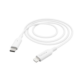 Hama Oplaadkabel USB C - Lightning 100 cm Wit