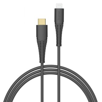 Hama Oplaadkabel USB-C - Lightning 1,5 M Zwart