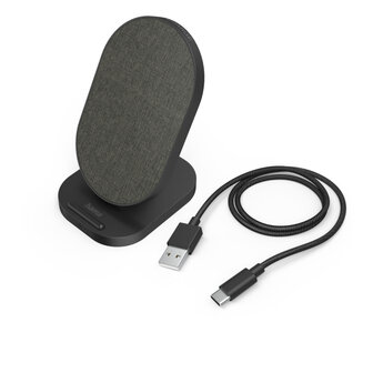 Hama Wireless Charger QI-FC10S-Fab 10 W Draadl. Smartphone-laadstation Z/w