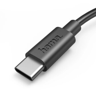 Hama Oplaadkabel USB A - USB C 50 cm Zwart