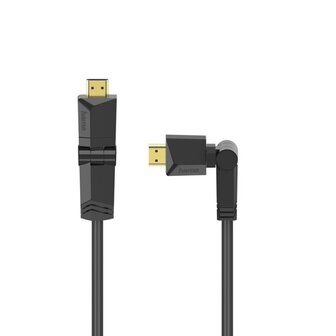 Hama High-speed HDMI&trade;-kabel St. - St. Rotatie Verguld Ethernet 1,5 M