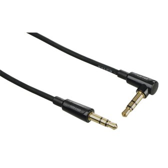 Hama Spiraalkabel Flexi-Slim 3,5-mm-jack-st. 90&deg;- Stekker Stereo 1,5 M