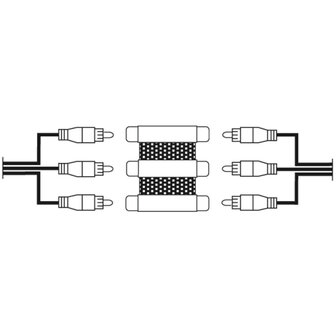 Hama Video-Adapter 3 Cinch-Koppelingen - 3 Cinch-Koppelingen