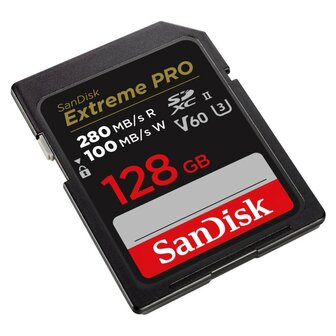 Sandisk SDXC Extreme Pro 128GB 280MB/s-100MB/s UHS-II V60