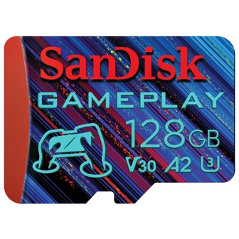 Sandisk MicroSDXC Gameplay 128GB 190MB/130MB V30 U3 A2