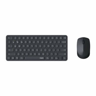 Rapoo 9010M Comboset QWERTY(NL) Toetsenbord + Muis Zwart