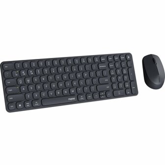 Rapoo 9310M Comboset QWERTY(NL) Toetsenbord + Muis Zwart