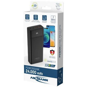 Ansmann Ansm.powerbank Usb-c 24.000mah