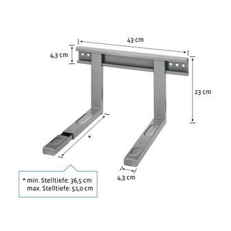 Xavax Muurbeugel Magnetron Zilver