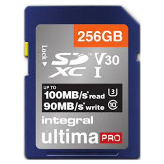 Integral Sdxc V30 100/90mbs Pro 256gb