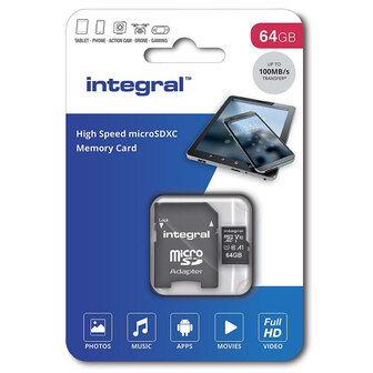 Integral Micro-sdxc V10 100mb/s 64gb