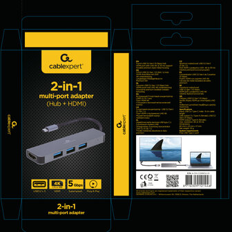 Cablexpert Gmb Usb-c Multi-port 2-in-1