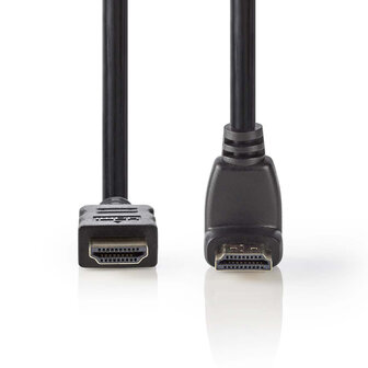 Nedis CVGP34200BK15 High Speed Hdmi&trade;-kabel Met Ethernet Hdmi&trade;-connector - Hdmi&trade;-connector 90&deg; Haaks 1,5 M Zwart