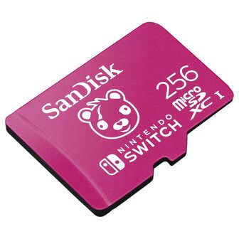 Sandisk MicroSDXC Extreme Gaming 256GB Nintendo Licensed Fortnite Cuddle Team