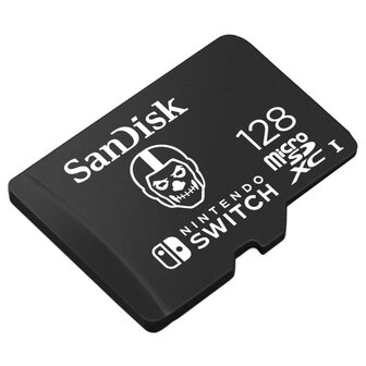 Sandisk MicroSDXC Extreme Gaming 128GB Nintendo Licensed Fortnite Skull Trooper