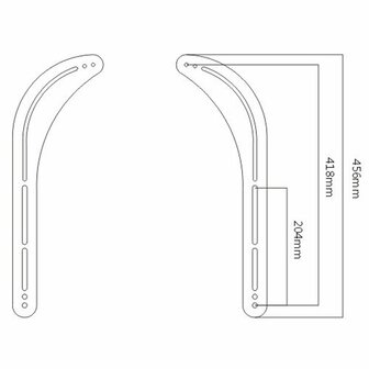 Cavus SBU01 Universele Soundbar Beugel Zwart