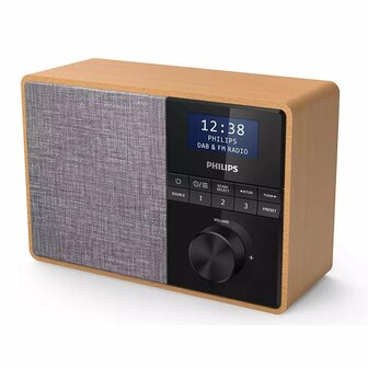 Philips TAR5505/10 DAB+/FM Radio Grijs/Hout