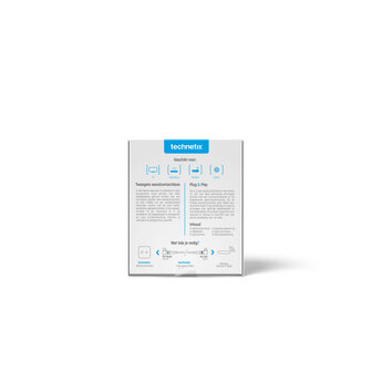 Technetix TN-TRAS2000-S Radio/tv Wandcontactdoos Coax 2 Uitgangen Wit