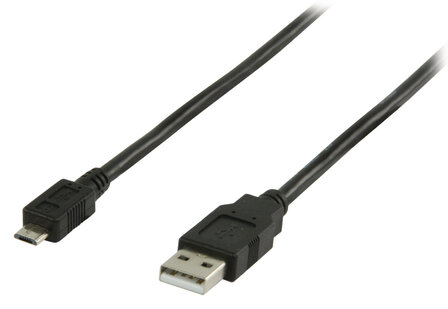 Valueline VLCP60500B10 Usb 2.0 Usb A Male - Usb Micro B Male Kabel 1,00 M Zwart