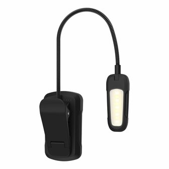 Ansman Universele LED Lamp met Clip Zwart