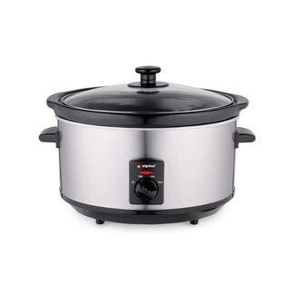 Alpina Slowcooker 3.5L 240W RVS/Zwart