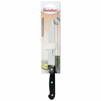 Metaltex Professional Universeel Koksmes 28 cm Zwart/RVS