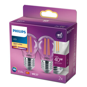 Philips Led Cl P45 Ww Cl 40w E27