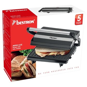 Bestron APM123Z Panini Grill Zwart