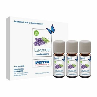 Venta Bio Lavendel Geurolie voor Venta Airwasher 3x10 ml