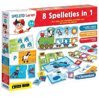 Clementoni Leerspel 8in1 Spelletjes