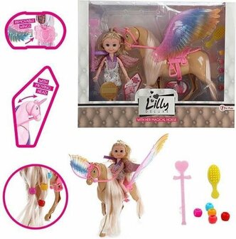 Lilly Tienerpop 15cm met Beweegbare Eenhoorn Lauren