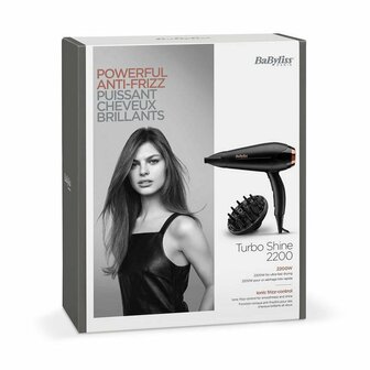 Babyliss D570DE Turbo Shine F&ouml;hn 2200W Zwart/Ros&eacute;