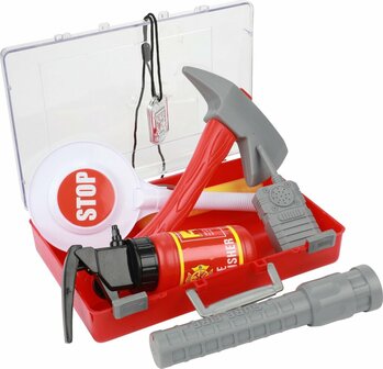 Toi Toys Fire Fighter Brandweerkoffer met Accessoires 25x16x6cm