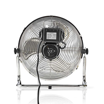 Nedis FNFL10CCR30 Vloerventilator Diameter 30 Cm 3 Snelheden Chroom